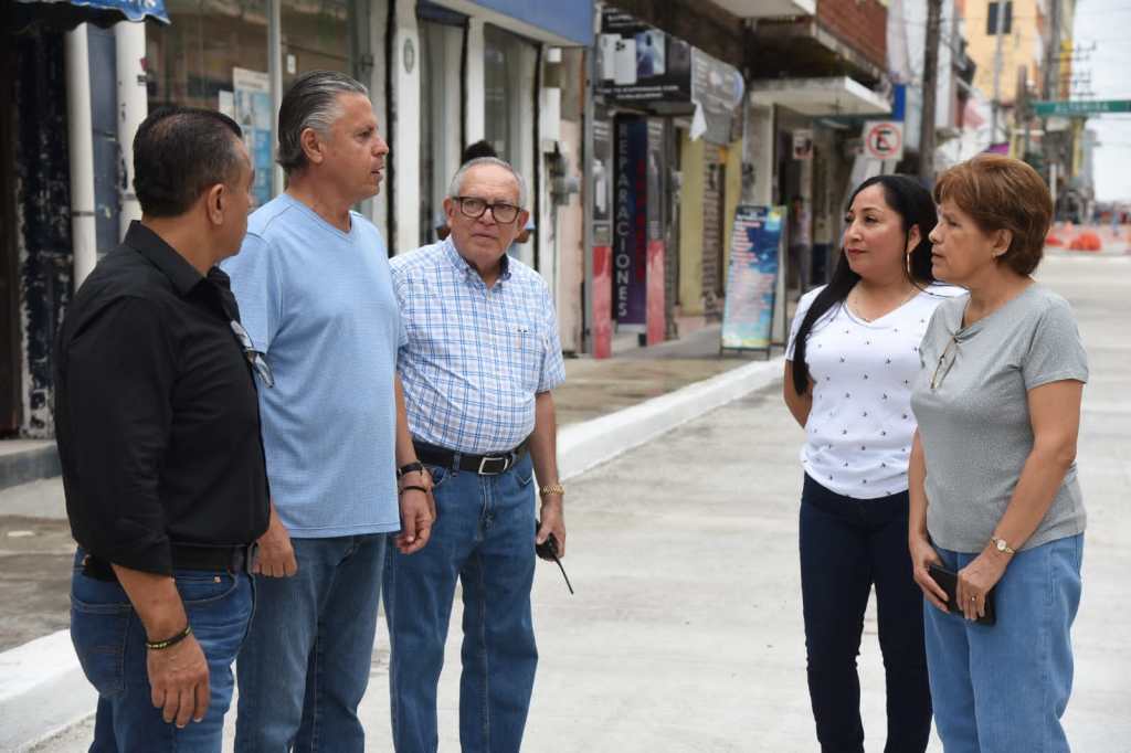 Comerciantes Reconocen Modernización Vial en la Zona Centro de&nbsp;Tampico.