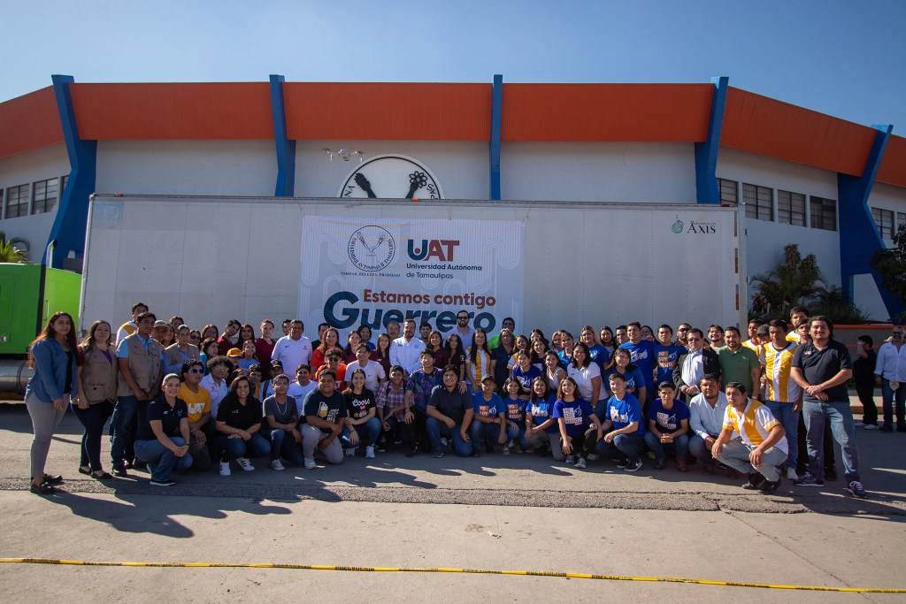 Rector de la UAT da banderazo de salida al apoyo para damnificados en&nbsp;Guerrero