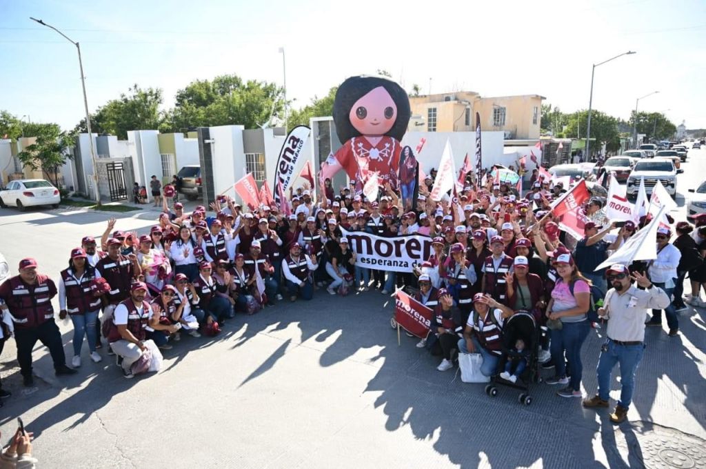 Con propuestas de bienestar, Olga Sosa recorre Paseo las Flores de&nbsp;Reynosa