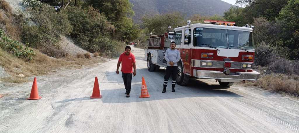 Colabora PC de Victoriaen combate de incendioforestal en Cañón del&nbsp;Novillo