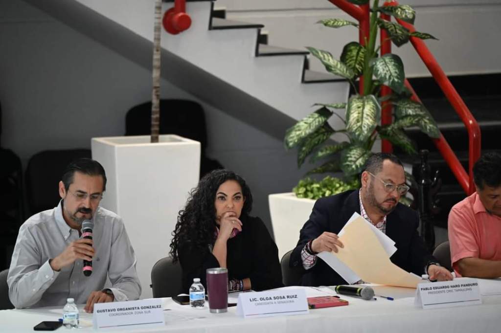 Olga Sosa propone a constructores de CMIC trabajar en equipo y dar mayor dinamismo a esta industria en&nbsp;Tamaulipas.