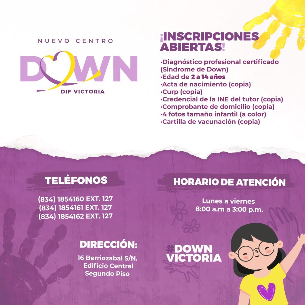 DIF Victoria ya cuenta conatención a niños y adultoscon Síndrome de&nbsp;Down.