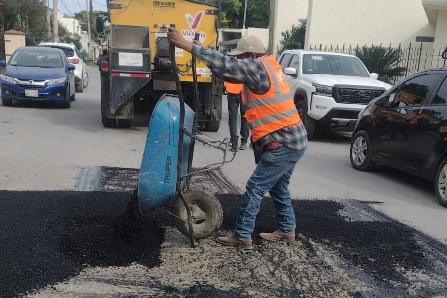 Mejora Municipio callesen 7 colonias de&nbsp;Victoria.