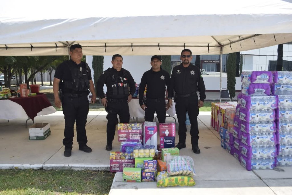 Delegaciones y coordinaciones de la Guardia Estatal se suman con donativo para población afectada por&nbsp;inundaciones